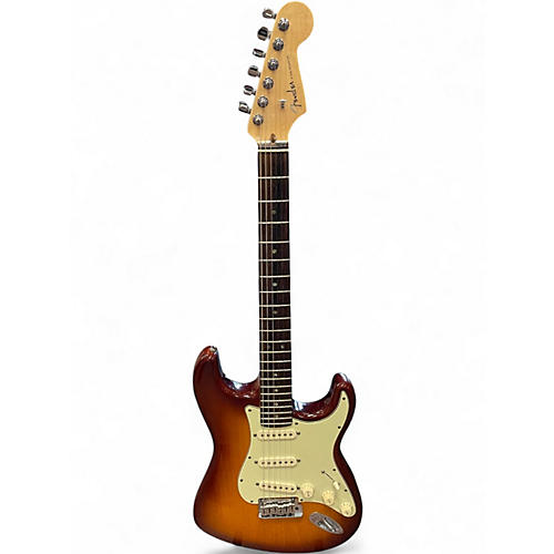 Used Fender American Deluxe Ash Stratocaster TOBACCO SUNBURST Solid Body Electric Guitar TOBACCO SUNBURST