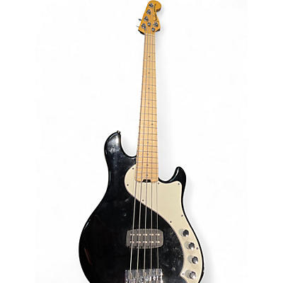 Used Fender American Deluxe Dimension Bass V Black Electric Bass Guitar