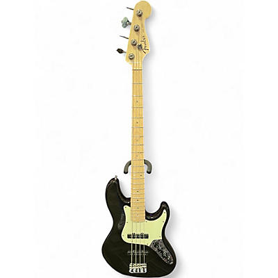 Used Fender American Deluxe Jazz Bass Black Electric Bass Guitar