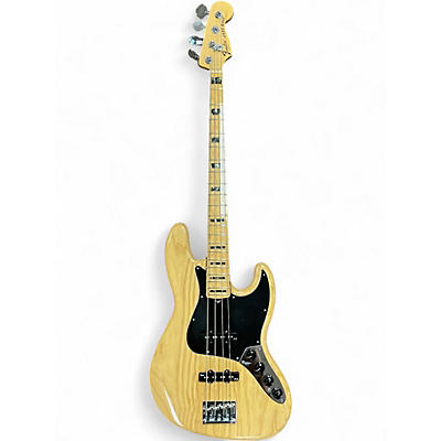Used Fender American Deluxe Jazz Bass Natural Electric Bass Guitar