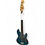 Used Fender American Deluxe Jazz Bass TEAL Electric Bass Guitar TEAL