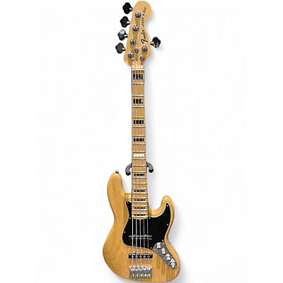 Used Fender American Deluxe Jazz Bass V Natural Electric Bass Guitar