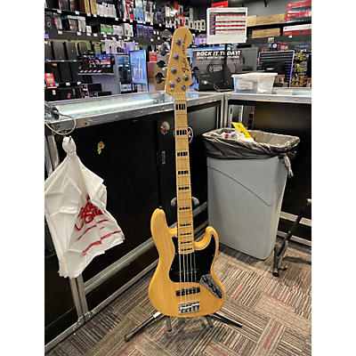 Used Fender American Deluxe Jazz Bass V Natural Electric Bass Guitar