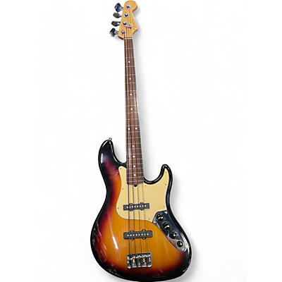 Used Fender American Deluxe Jazz bass Fretless 2 Tone Sunburst Electric Bass Guitar