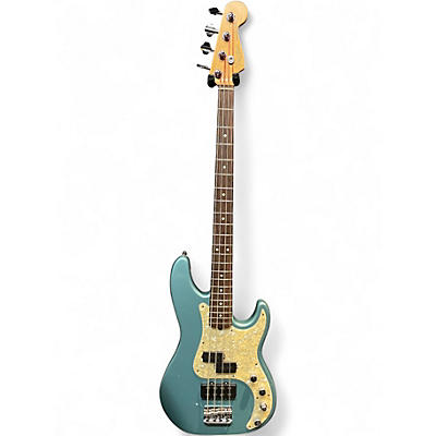 Used Fender American Deluxe Precision Bass Lake Placid Blue Electric Bass Guitar