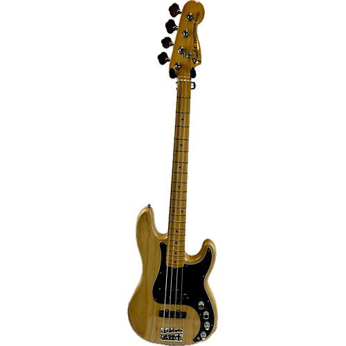 Used Fender American Deluxe Precision Bass Natural Electric Bass Guitar Natural