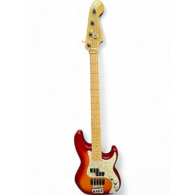 Used Fender American Deluxe Precision Bass Sienna Sunburst Electric Bass Guitar