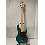 Used Used Fender American Deluxe Precision Bass Trans Teal Electric Bass Guitar Trans Teal