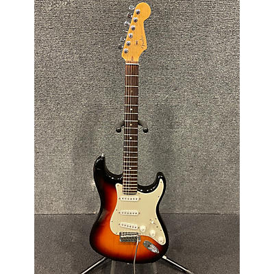 Used Fender American Deluxe Stratocaster 3 Color Sunburst Solid Body Electric Guitar