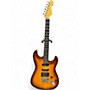 Used Fender American Deluxe Stratocaster 50th anniversary FMT Amber Burst Solid Body Electric Guitar Amber Burst
