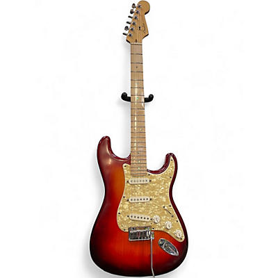 Used Fender American Deluxe Stratocaster AGED CHERRY Solid Body Electric Guitar