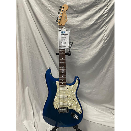 Used Fender American Deluxe Stratocaster BLUE Solid Body Electric Guitar Blue