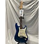 Used Used Fender American Deluxe Stratocaster BLUE Solid Body Electric Guitar Blue