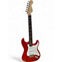 Used Fender American Deluxe Stratocaster  Chrome Red Solid Body Electric Guitar Chrome Red