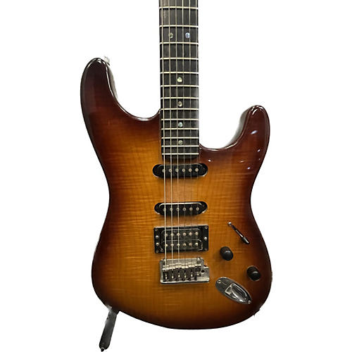 Fender Used Fender American Deluxe Stratocaster Fmt Hss Tobacco Sunburst Solid Body Electric Guitar Tobacco Sunburst