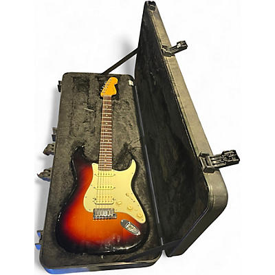 Used Fender American Deluxe Stratocaster HSS 3 Color Sunburst Solid Body Electric Guitar