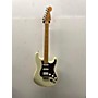 Used Fender American Deluxe Stratocaster HSS Antique White Solid Body Electric Guitar Antique White