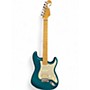 Used Fender American Deluxe Stratocaster HSS Green Solid Body Electric Guitar Green