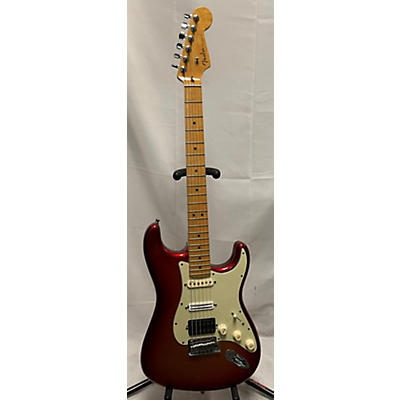 Used Fender American Deluxe Stratocaster HSS Sunset Metallic Solid Body Electric Guitar