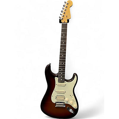 Used Fender American Deluxe Stratocaster Plus HSS Metallic 3 Color Sunburst Solid Body Electric Guitar