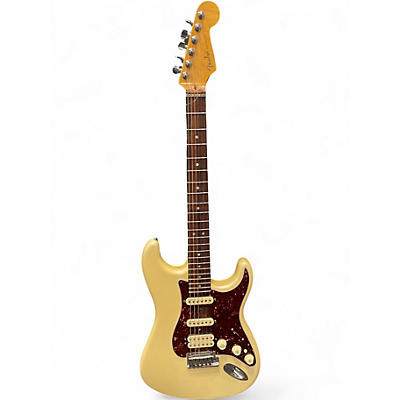Used Fender American Deluxe Stratocaster Plus HSS Pearl White Solid Body Electric Guitar
