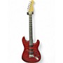 Used Fender American Deluxe Stratocaster QMT CHERRY RED Solid Body Electric Guitar CHERRY RED