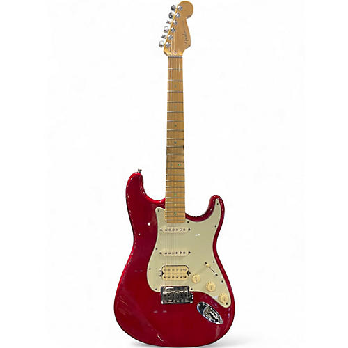 Used Fender American Deluxe Stratocaster Red Solid Body Electric Guitar Red