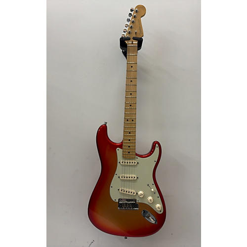 Used Fender American Deluxe Stratocaster Trans Orange Solid Body Electric Guitar Trans Orange