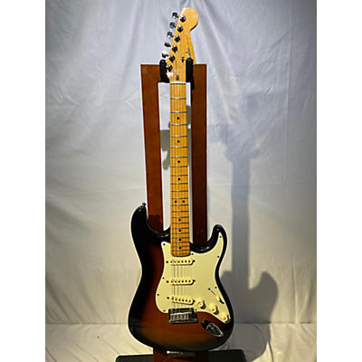 Used Fender American Deluxe Stratocaster V Neck Sunburst Solid Body Electric Guitar