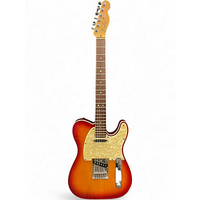 Used Fender American Deluxe Telecaster 3 Color Sunburst Solid Body Electric Guitar