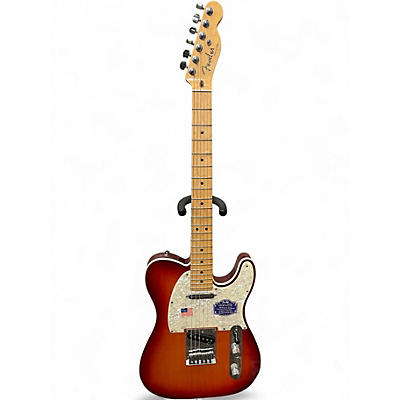 Used Fender American Deluxe Telecaster AGED CHERRY BURST Solid Body Electric Guitar