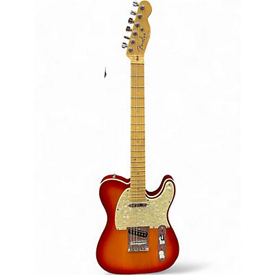 Used Fender American Deluxe Telecaster Aged Cherry Burst Solid Body Electric Guitar