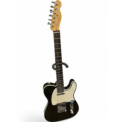 Used Fender American Deluxe Telecaster Metallic Black Solid Body Electric Guitar
