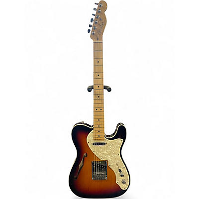 Used Fender American Deluxe Telecaster Thinline 3 Color Sunburst Hollow Body Electric Guitar