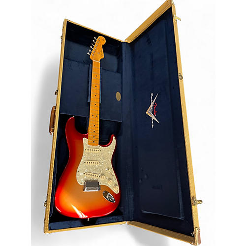 Used Fender American Design Vintage Stratocaster Sunset Metallic Solid Body Electric Guitar Sunset Metallic