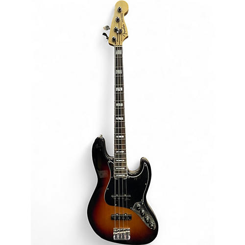 Used Fender American Elite Jazz Bass Tobacco Burst Electric Bass Guitar Tobacco Burst