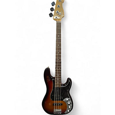 Used Fender American Elite Precision Bass 3 Tone Sunburst Electric Bass Guitar
