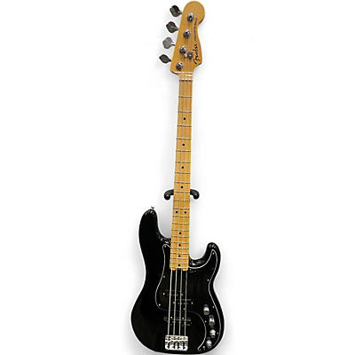Used Fender American Elite Precision Bass Black Electric Bass Guitar