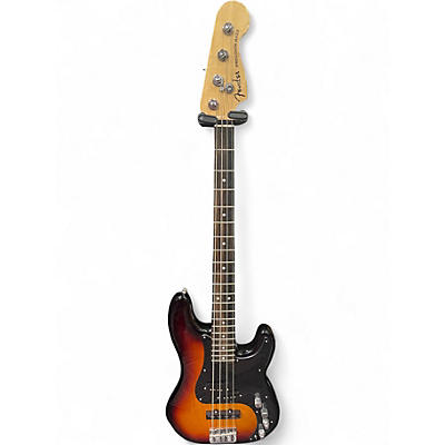 Used Fender American Elite Precision Bass Sunburst Electric Bass Guitar