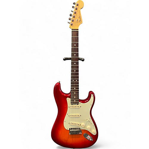 Fender Used Fender American Elite Stratocaster Aged Cherry Burst Solid Body Electric Guitar Aged Cherry Burst