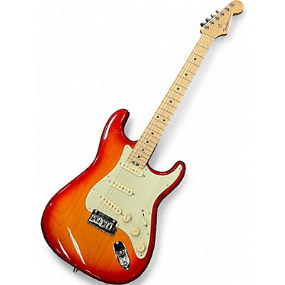 Fender Used Fender American Elite Stratocaster Cherry Sunburst Solid Body Electric Guitar