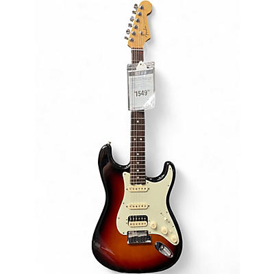 Used Fender American Elite Stratocaster HSS Shawbucker 2 Tone Sunburst Solid Body Electric Guitar