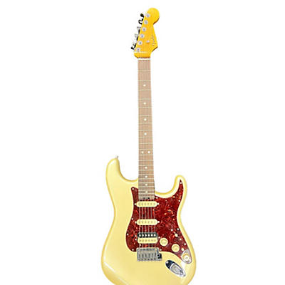 Fender Used Fender American Elite Stratocaster HSS Shawbucker Olympic Pearl Solid Body Electric Guitar