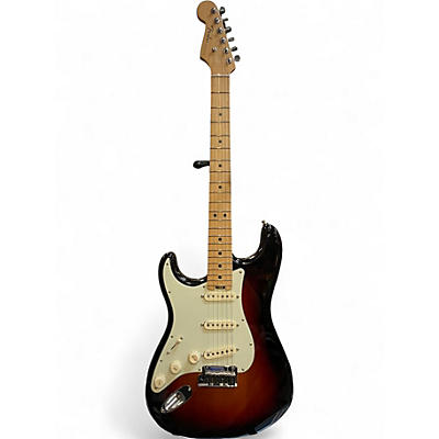 Used Fender American Elite Stratocaster Left Handed 3 Color Sunburst Electric Guitar