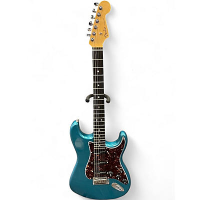 Used Fender American Elite Stratocaster Ocean Turquoise Solid Body Electric Guitar
