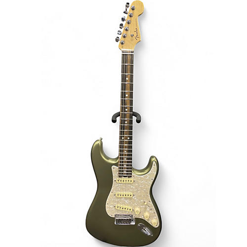 Used Fender American Elite Stratocaster Royal Olive Solid Body Electric Guitar Royal Olive