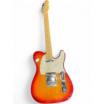 Used Fender American Elite Telecaster Cherry Sunburst Solid Body Electric Guitar