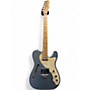 Used Fender American Elite Thinline Telecaster mystic blue ice Hollow Body Electric Guitar mystic blue ice