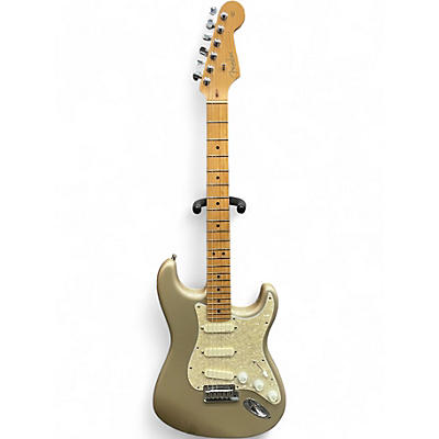 Used Fender American Fat Stratocaster Texas Special Shoreline Gold Solid Body Electric Guitar