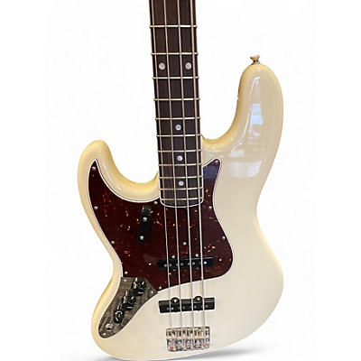 Fender Used Fender American Nintage II 1966 Jazz Bass Left Handed Olympic White Electric Bass Guitar